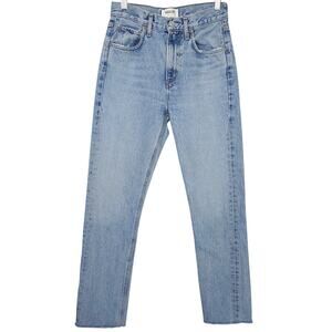 AGOLDE Cherie High Rise Raw Hem Jeans 24 EUC